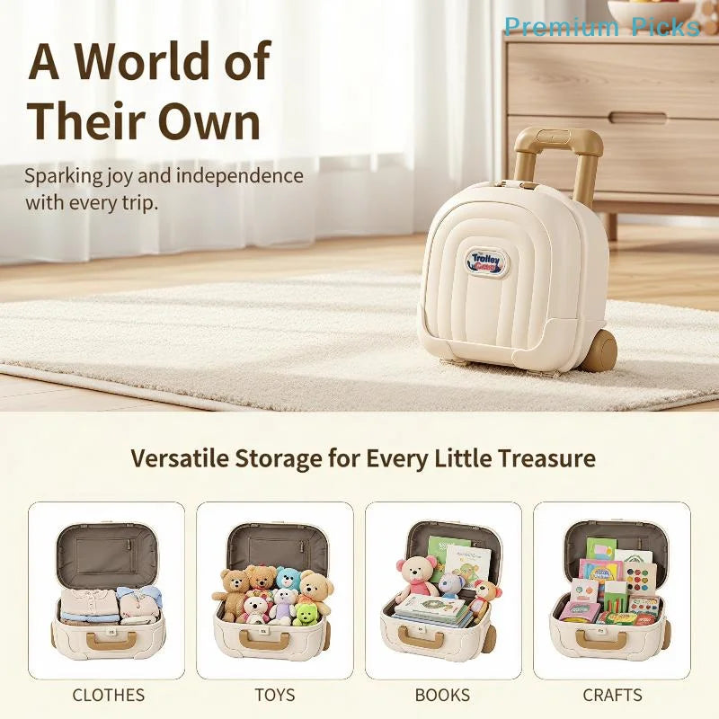 Mini Trolley Storage Case For Kids
