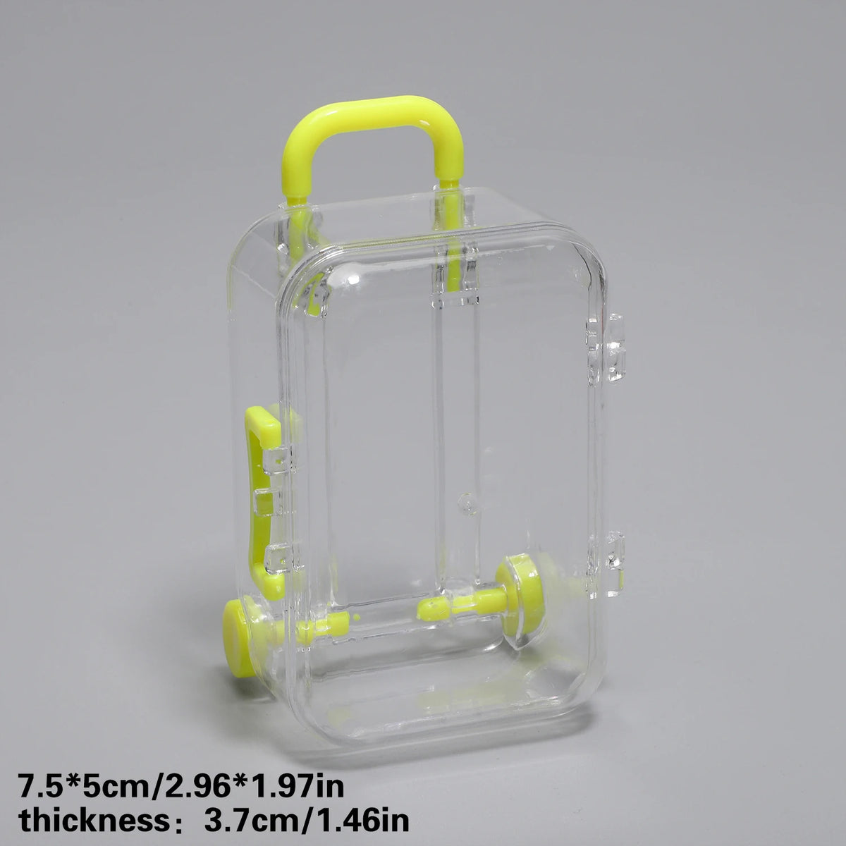 Transparent Mini Suitcase Trolley Luggage
