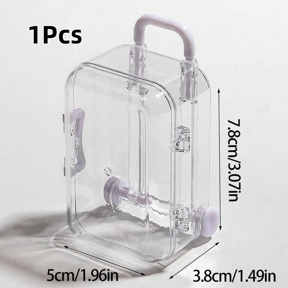Transparent Mini Suitcase Trolley Luggage