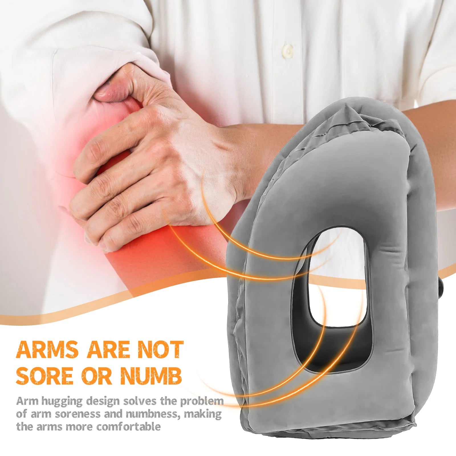 Inflatable Travel Pillow With Head support