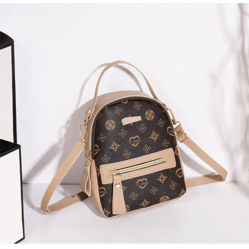 Flower backpack ladies bag .school bag