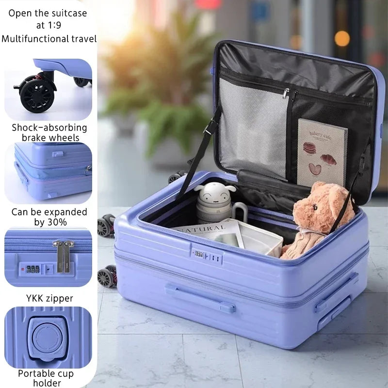 Front-pocket Travel Suitcase