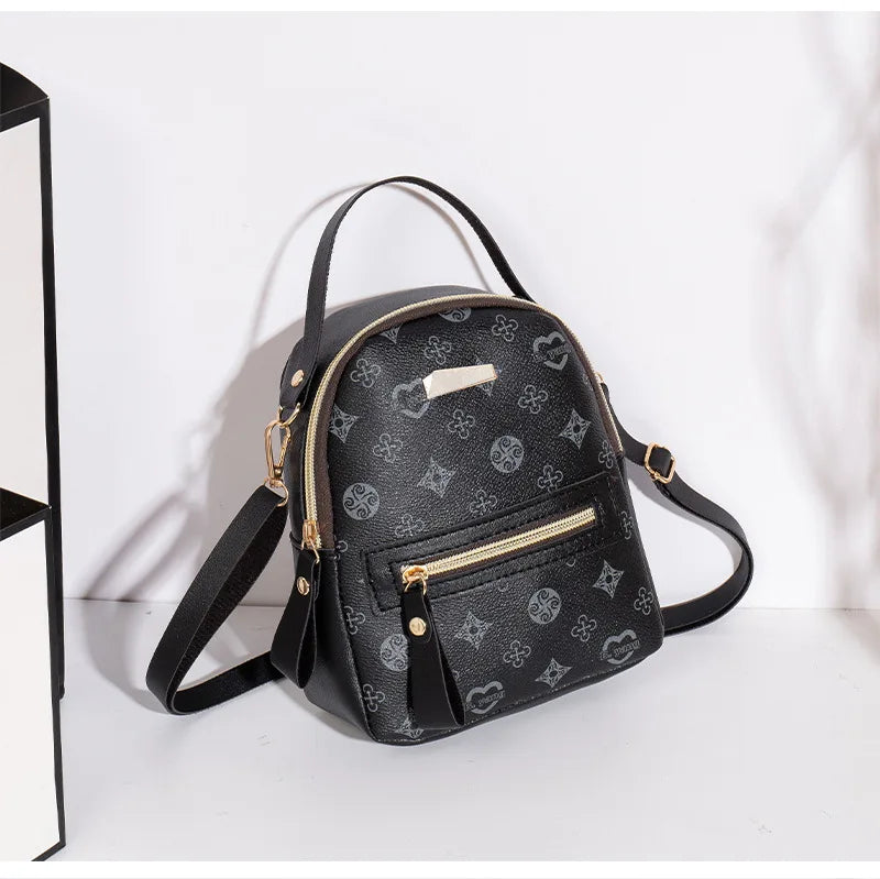 Flower backpack ladies bag .school bag