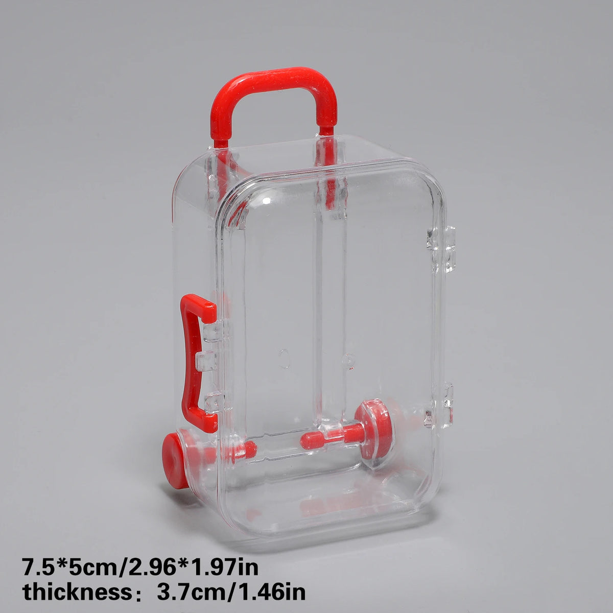 Transparent Mini Suitcase Trolley Luggage
