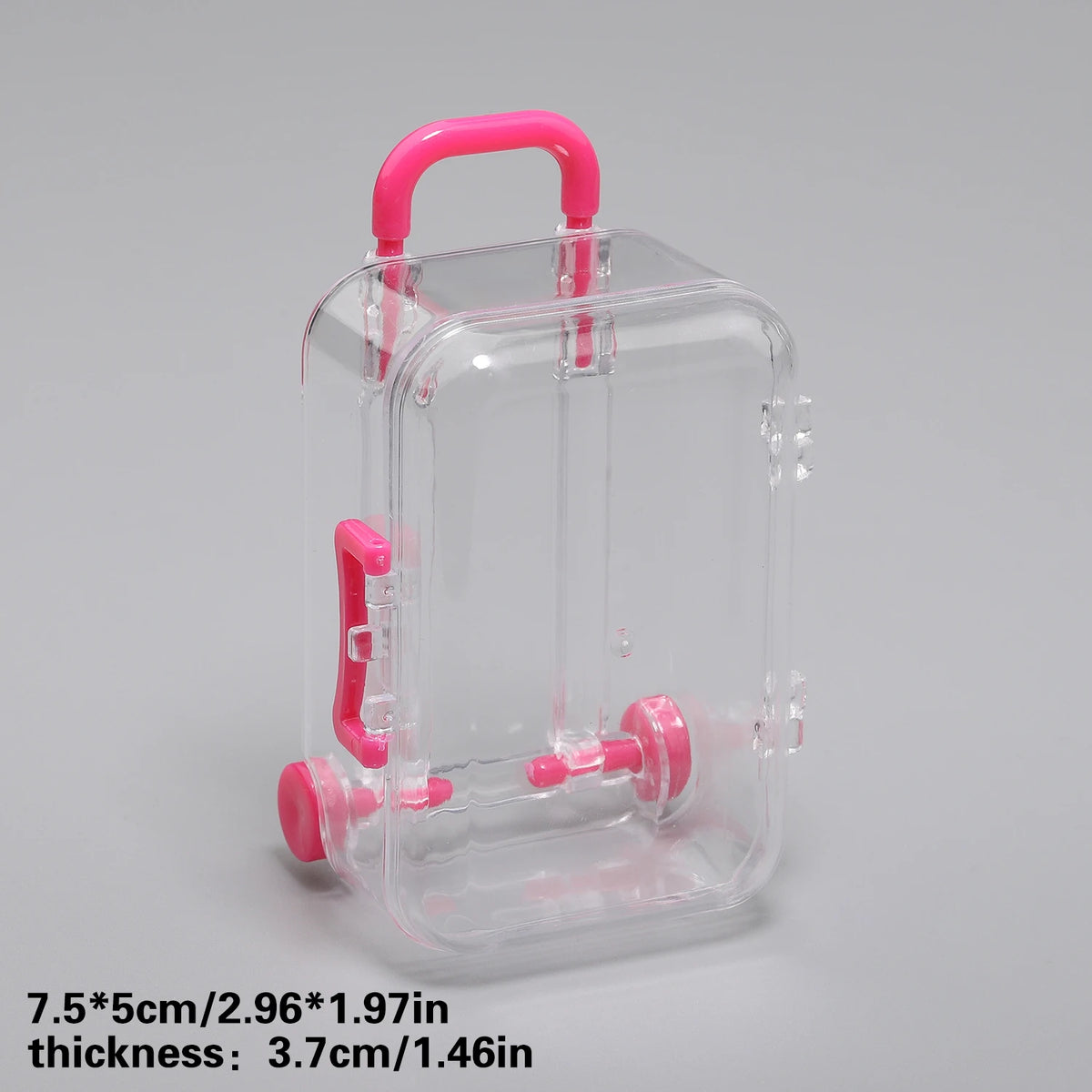 Transparent Mini Suitcase Trolley Luggage