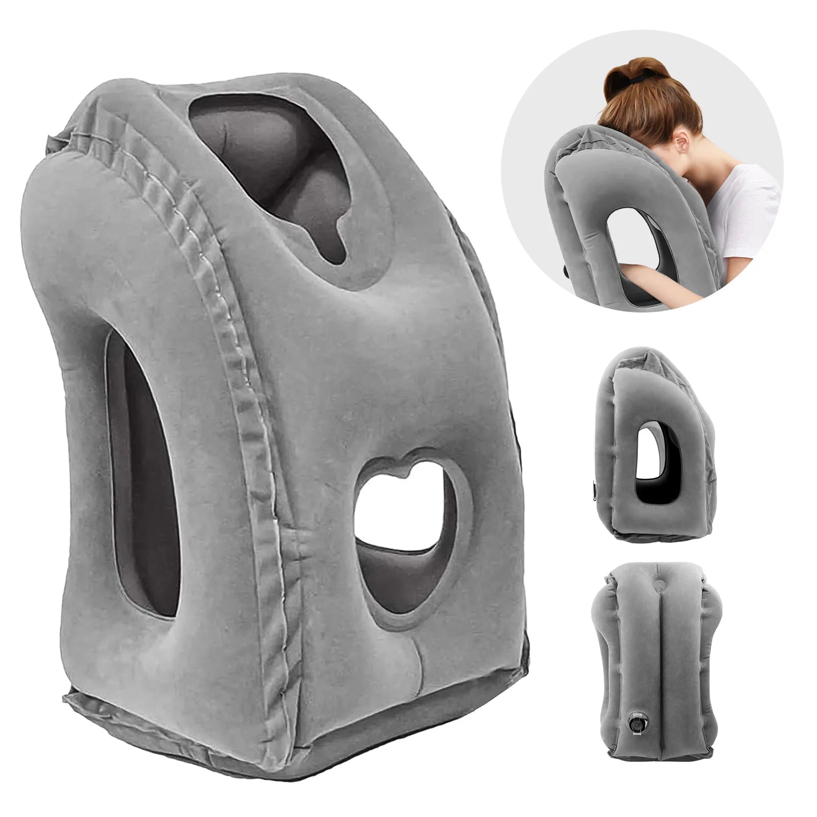 Inflatable Travel Pillow With Head support