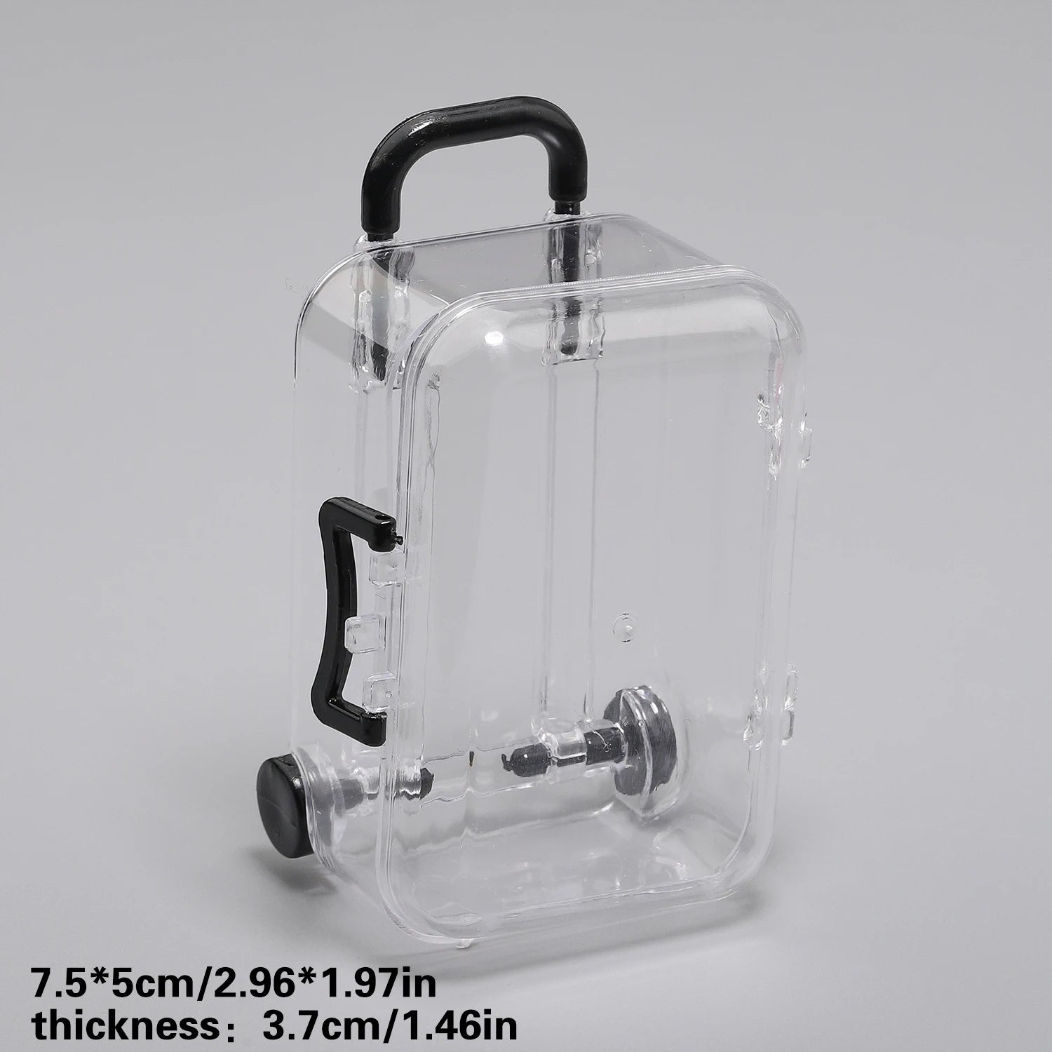 Transparent Mini Suitcase Trolley Luggage