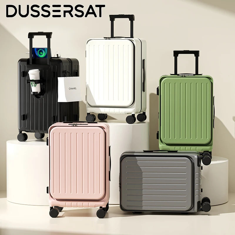Modren Front-Opening Shinner Luggage