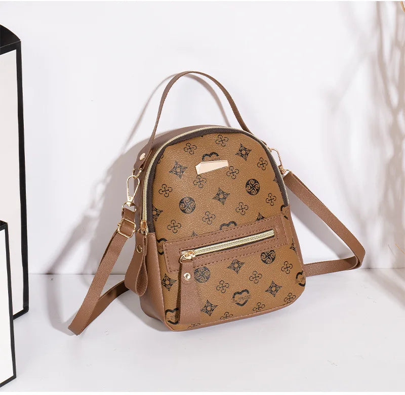 Flower backpack ladies bag .school bag