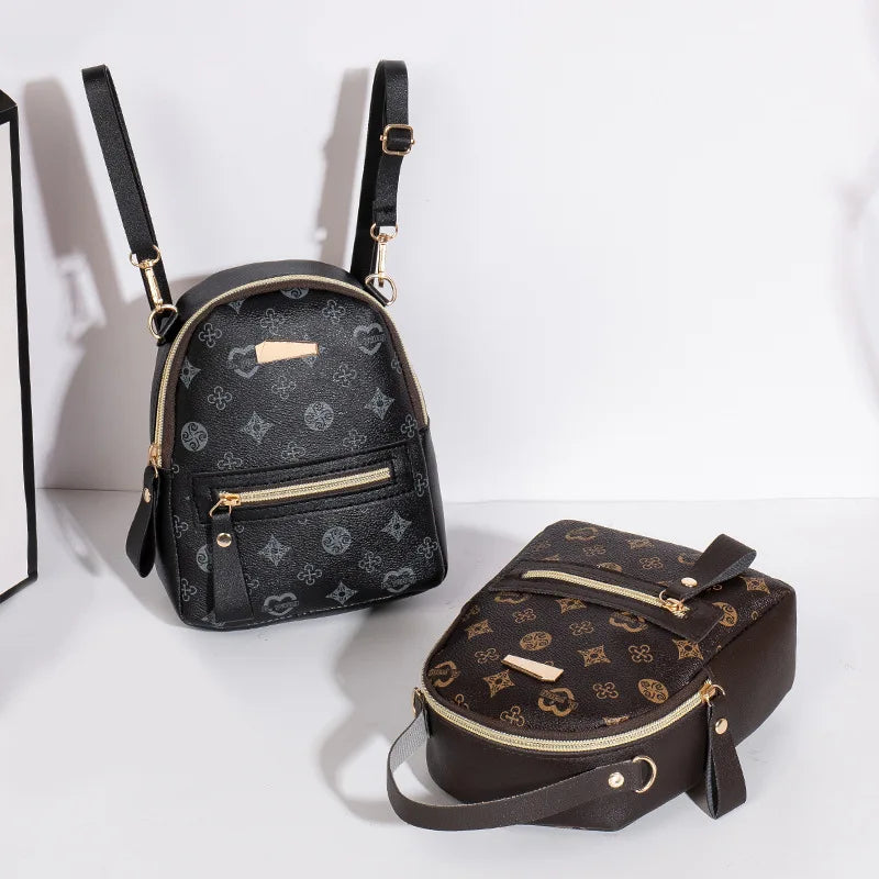 Flower backpack ladies bag .school bag