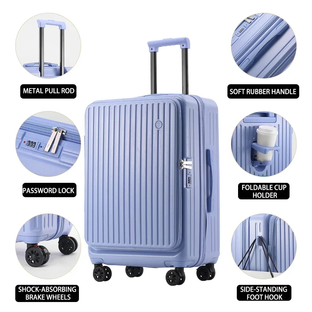 Front-pocket Travel Suitcase