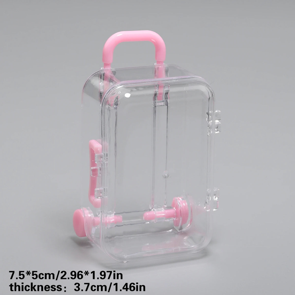 Transparent Mini Suitcase Trolley Luggage