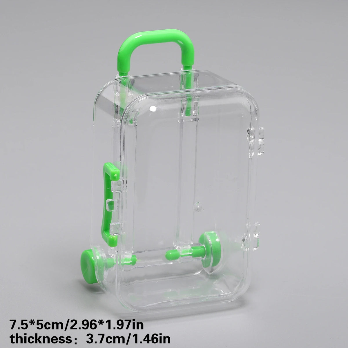 Transparent Mini Suitcase Trolley Luggage