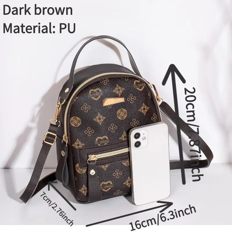 Flower backpack ladies bag .school bag