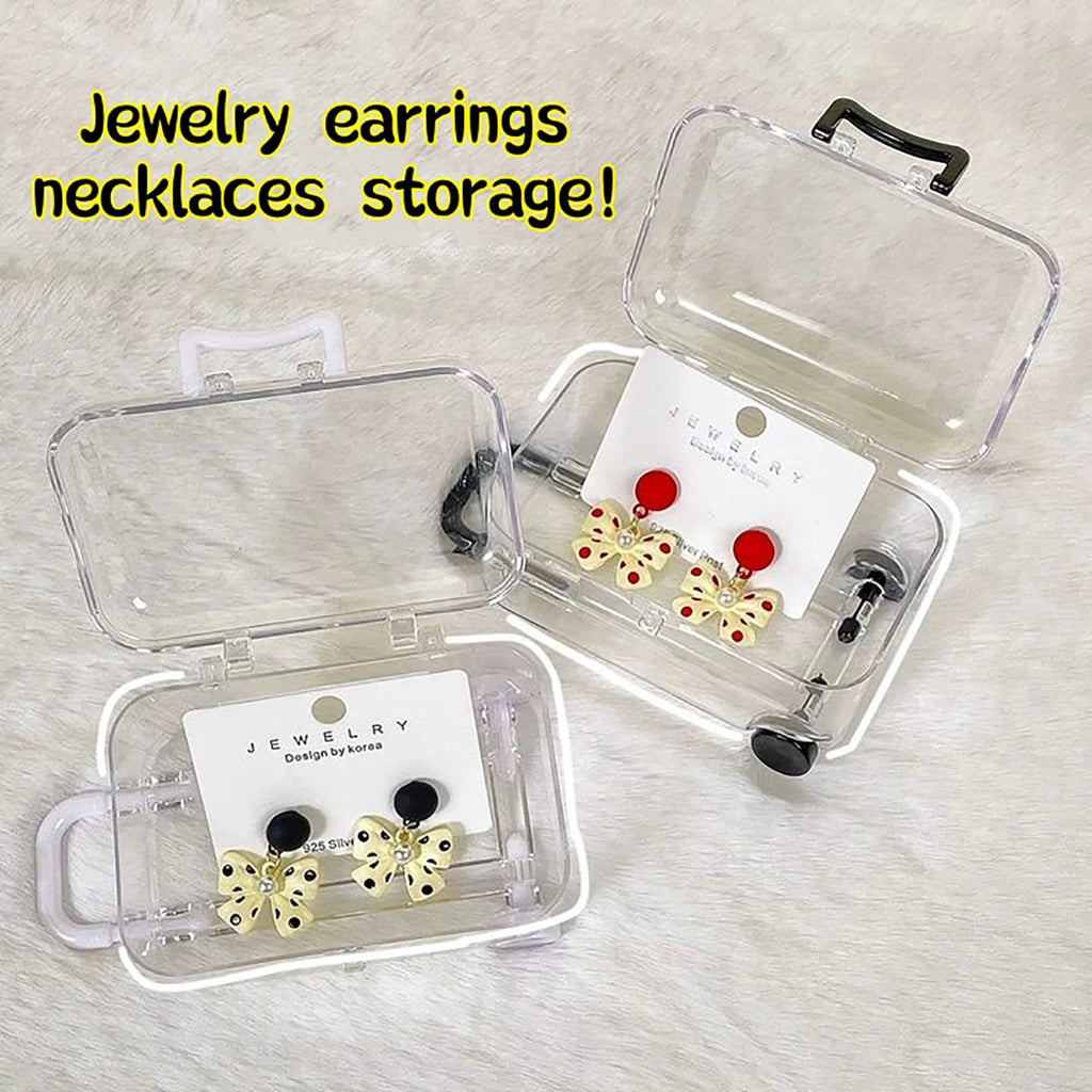 Transparent Mini Suitcase Trolley Luggage