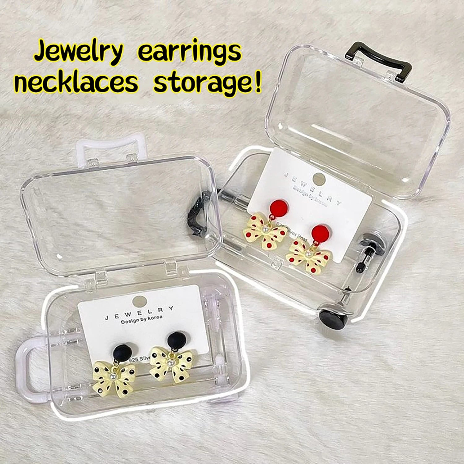 Transparent Mini Suitcase Trolley Luggage
