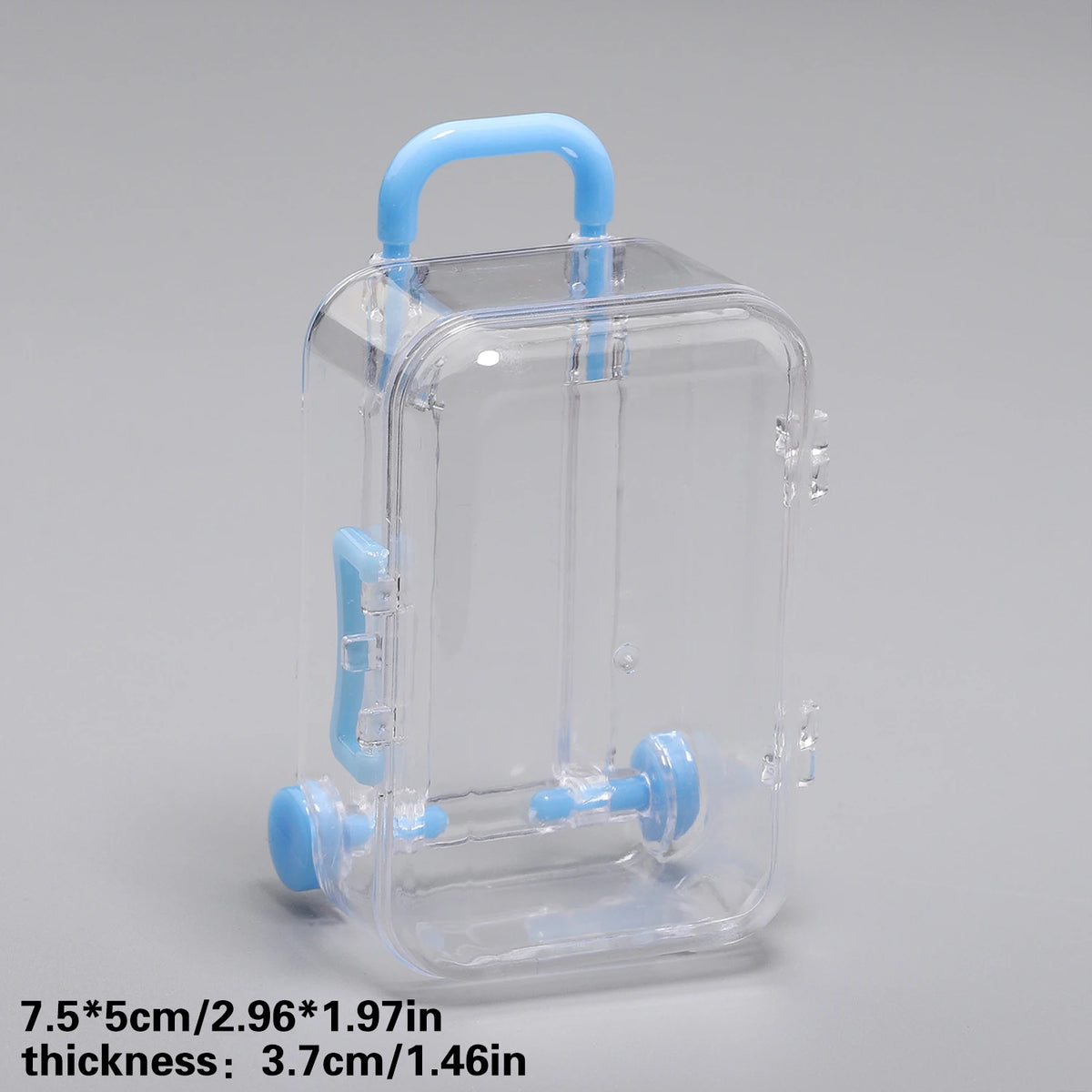 Transparent Mini Suitcase Trolley Luggage